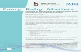 Every Baby Matters - Bradford · Every Baby Matters Introduction and contents Improved nutrition is an important factor in addressing some key problems, risks and health inequalities