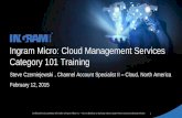 Ingram Micro: Cloud Management Services Category 101 Training · 2015-02-13 · Confidential and proprietary information of Ingram Micro Inc. —Do not distribute or duplicate without