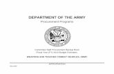 DEPARTMENT OF THE ARMYDEPARTMENT OF THE ARMY · 2019-07-31 · DEPARTMENT OF THE ARMY EXHIBIT P-1 FY 2010 PROCUREMENT PROGRAM (WORKSETS INCLUDED) President's Budget 2010/11 APPROPRIATION
