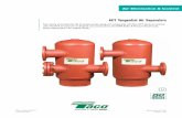ACT Tangential Air Separators - TACO - HVACThe ACT air separator is designed and constructed to the ASME Boiler & Pressure Vessel Code, Section VIII, Division I for unfired vessels.