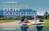 SHAPE OUR SUCCESS - University of Southampton · 2019-12-23 · cleanroom complexes, are spread across the University’s Highfield and Boldrewood Innovation Campuses. It is home