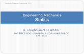 Engineering Mechanics Statics - Rami Zakaria · 2017-02-20 · Lecture Objectives: Students will be able to : a) Draw a free body diagram (FBD), and, b) Apply equations of equilibrium