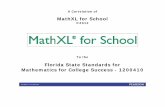 ADOPT FL MathXL College Success final - Pearson Schoolassets.pearsonschool.com/correlations/ADOPT_FL_MathXL... · 2016-06-10 · b. Identify parts of an expression using mathematical