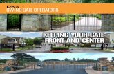 KEEPING YOUR GATE FRONT AND CENTER...KEEPING YOUR GATE FRONT AND CENTER 5 Model 6004 RElIAblE, sTREAmlINED DEsIGNs FOR sERIOUslY smOOTh GATE OPERATION. Developed for intermittent and