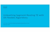 Unleashing Segment Routing TE with SR Flexible Algorithms...Jose Liste, Technical Marketing Engineer (jliste@cisco.com) February 2019 Unleashing Segment Routing TE with SR Flexible