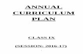 ANNUAL CURRICULUM PLAN · 2019-05-06 · aim is to test a student’s ability for analytical and critical thinking drawing inferences expressing their point of view and justify them