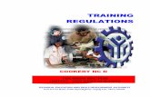 TRAINING REGULATIONS Cookery NC II.pdf · 2018-09-14 · COOKERY NC II TRAINING REGULATIONS TOURISM SECTOR (HOTEL AND RESTAURANT) TECHNICAL EDUCATION AND SKILLS DEVELOPMENT AUTHORITY