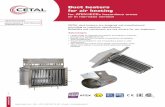 Duct heaters for air heating - Cetal · 2018-03-27 · 2 Te. 33 3 1 ai contactceta.fr Duct heaters for air heating Rev 1.3 2 1 6 7 5 4 3 Duct heaters for rectangular or round ducts