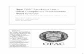 New OFAC Sanctions Law – What Compliance Practitioners Need … · 2019-02-01 · 1 New OFAC Sanctions Law – What Compliance Practitioners Need to Know SCCE UTILITIES AND ENERGY