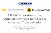 MTRAC Innovation Hubs: Applied Advanced Materials ... Tran… · Annual process. Most of the acceleration happens with interactions with the board mentors.\爀屲To be eligible the