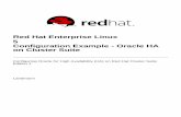 Configuration Example - Oracle HA on Cluster Suite - …...Landmann Red Hat Enterprise Linux 5 Configuration Example - Oracle HA on Cluster Suite Configuring Oracle for High Availability