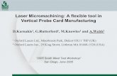 Laser Micromachining: A flexible tool in Vertical …...Laser Micromachining: A flexible tool in Vertical Probe Card Manufacturing October 04 Industrial Business Review Outline 1.