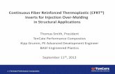 Continuous Fiber Reinforced Thermoplastic …Continuous Fiber Reinforced Thermoplastic (CFRT®) Inserts for Injection Over-Molding in Structural Applications Thomas Smith, President
