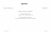 APC Smart-UPS · 2014-05-05 · The APC Smart-UPS ® RT (SURTA2400XLJ ... Refer to to contact APC or for additional information about this product. Safety Information Unpacking and