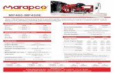 MP400 Leaflet · 2020-02-27 · Rating Deﬁnition Prime Rating These rating are applicable for supplying continuous electrical power (at variable load) in lieu of commercially purchased