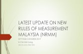LATEST UPDATE ON NEW RULES OF MEASUREMENT MALAYSIA … - Latest... · SMM2 NRMM 2G 5G. The main part of the NRMM is the tabulated rules of measurement for building works which are