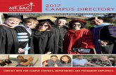 About This Campus Directory - Mt. San Antonio College · About This Campus Directory This 2017 Mt. SAC Campus Directory contains vital contact information about campus services, departments