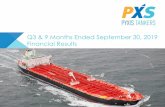 Q3 & 9 Months Ended September 30, 2019 Financial Resultss21.q4cdn.com/.../PXS-Q319-Earnings-Presentation.pdfNorthsea Beta (3) Kejin / China Small Tanker 8,647 2010 Spot n/a n/a Total