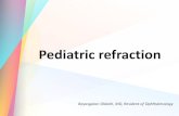 pediatric refraction - Cybersight · Subjective refraction ... Binocular balancing ... – Fogging test – Alternate occlusion test – Vertical prism dissociation – Polarized