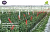 Impact of Pollen Quality on Seed Yield and Production · normal mode beads dead viable with autocalibration ... Pollen Harvest Storage Pollination G G G Determination of viability
