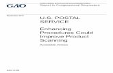 GAO-18-638, Accessible Version, U.S. POSTAL SERVICE: … · 2018-10-05 · USPS Employee Scanning a Competitive Product and a USPS Mobile-Scanning Device USPS has designed and implemented