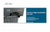Campus High Availability - JRES · PDF file Campus High Availability ... ISSU abortversion Switch-1 Switch-2 Switch-1 Switch-2 Switch-1 Switch-2 Switch-1 Switch-2 Switch-1 Switch-2