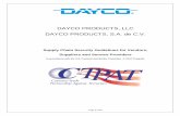 DAYCO PRODUCTS, LLC DAYCO PRODUCTS, S.A. de C.V. Guidelines FINAL.pdf · 2017-01-06 · Page 1 of 12 DAYCO PRODUCTS, LLC DAYCO PRODUCTS, S.A. de C.V. Supply Chain Security Guidelines