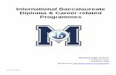 International Baccalaureate Diploma & Career-related Programmes · 2018-08-22 · state, IB, and college admission requirements. IB Diploma students must complete and pass the appropriate