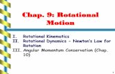 Chap. 9: Rotational Motionpeople.physics.tamu.edu/kamon/teaching/phys218/slide/... · 2013-04-01 · Rotational Motion Problem 3: (25 points) A grinding wheel turns at a varying angular