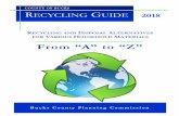 COUNTY OF BUCKS RECYCLING GUIDE - Website Home guide 2018.pdfآ  The Bucks County Recycling Guide was