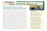Treatment Episode Data Set The TEDS Report...July 17, 2014 THE TEDS REPORT: Age of Substance Use Initiation among Treatment Admissions Aged 18 to 30 2 for all three reported substances