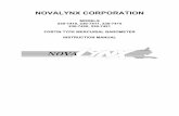 NOVALYNX CORPORATION1 NovaLynx Corporation Mercurial Barometers Instruction Manual 1.0 INTRODUCTION A Fortin barometer consists of a long glass cylinder sealed at one end and filled