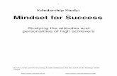 Mindset for Success - Amazon S3 ... Mindset for Success by high achievers. The questionnaire was of
