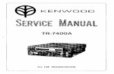 Your KENWOOD Model TR-7400A is a high-quality 2 …Your KENWOOD Model TR-7400A is a high-quality 2-meter transceiver for use in ama- teur radio mobile stations as well as base stations