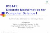 University of Hawaii ICS141: Discrete Mathematics for ...janst/141/lecture/19-Matrices.pdf · ICS 141: Discrete Mathematics I – Fall 2011 13-1 University of Hawaii ICS141: Discrete