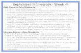 September Homework- Week 4 - Santee School District...September Homework- Week 4 Page 3: Cover Page for Homework •This page gives parents and students an overview of what they will