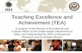 Teaching Excellence and Achievement (TEA) · Teaching Excellence and Achievement (TEA) A program of the Bureau of Educational and Cultural Affairs of the United States Department