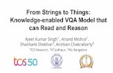 Shashank Shekhar , Anirban Chakraborty Knowledge-enabled ... · From Strings to Things: Knowledge-enabled VQA Model that can Read and Reason Ajeet Kumar Singh1 , Anand Mishra2 , Shashank