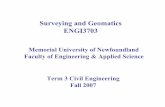 Surveying and Geomatics ENGI3703sitotaw/Site/Fall2007_files/Course_Objective_Lec… · Field Notes … ♦Field books must be brought to lab each day ♦The title page is the first