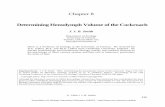 Determining Hemolymph Volume of the Cockroach · Why cockroaches are used in this exercise is addressed in a 2-hour lecture which accompanies the four laboratory exercises described