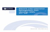 Electric Line Clearance Management Plan · 2019-06-22 · Clearance Means the minimum separation in air that shall be maintained between vegetation and live electrical apparatus when