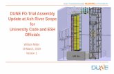 DUNE FD-Trial Assembly Update at Ash River Scope for University … · 2019-03-19 · DUNE-Trial Assembly at Ash River 6 19 Mar 2019 Ash River Trial Assembly The NOvA Far Detector