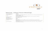 Manual - Citizen Panel Meetings - PROSO Project · Manual - Citizen Panel Meetings Grant Agreement 665947 Project Acronym PROSO Project Title Promoting Societal Engagement under the