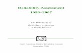 Reliability Assessment 1998 2007 Assessments... · 2012-12-12 · FOREWORD Page 4 Reliability Assessment 1998% 2007 Note: At its July 1998 meeting, the NERC Operating Committee agreed