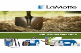 SOIL TESTING PRODUCTS · A pH of 7.0 is neutral, and soils above or below this value are either alkaline or acidic, respectively. A soil with a pH of 6.0 is ten times more acidic