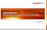 Agile Defense - Scrum Inc Home - Scrum Inc...Scrum Inc. is the Agile leadership company of Dr. Jeff Sutherland, co-creator of Scrum. We are based in Cambridge, MA. We maintain the