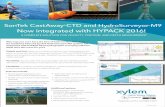 Now integrated with HYPACK 2016! · 2018-05-29 · integrated with HYPACK 2016 hydrographic surveying software. What does this mean for you? Simple and Fast. Water sound speed corrections