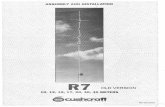 Cushcraft R7 - 91 - Hintlinkhintlink.com/.../manuals/Old_Version_Cushcraft_R7.pdf · 2017-12-16 · warning this antenna is an electrical conductor. contact with power lines can result