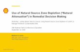 Use of Natural Source Zone Depletion (“Natural Attenuation ...neiwpcc.org/wp-content/uploads/2018/10/Lahvis.pdf · Use of Natural Source Zone Depletion (“Natural Attenuation”)