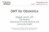 OMT for Obstetricsfiles.academyofosteopathy.org/CME/OMED2019/Larson_OMTinOB.pdf · Literature Review Cochrane review concludes: ... Seated Forward-Leaning T-Spine Articulator •Patient